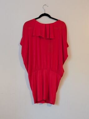 Vero Moda Coral Batwing Sleeve Mini Dress